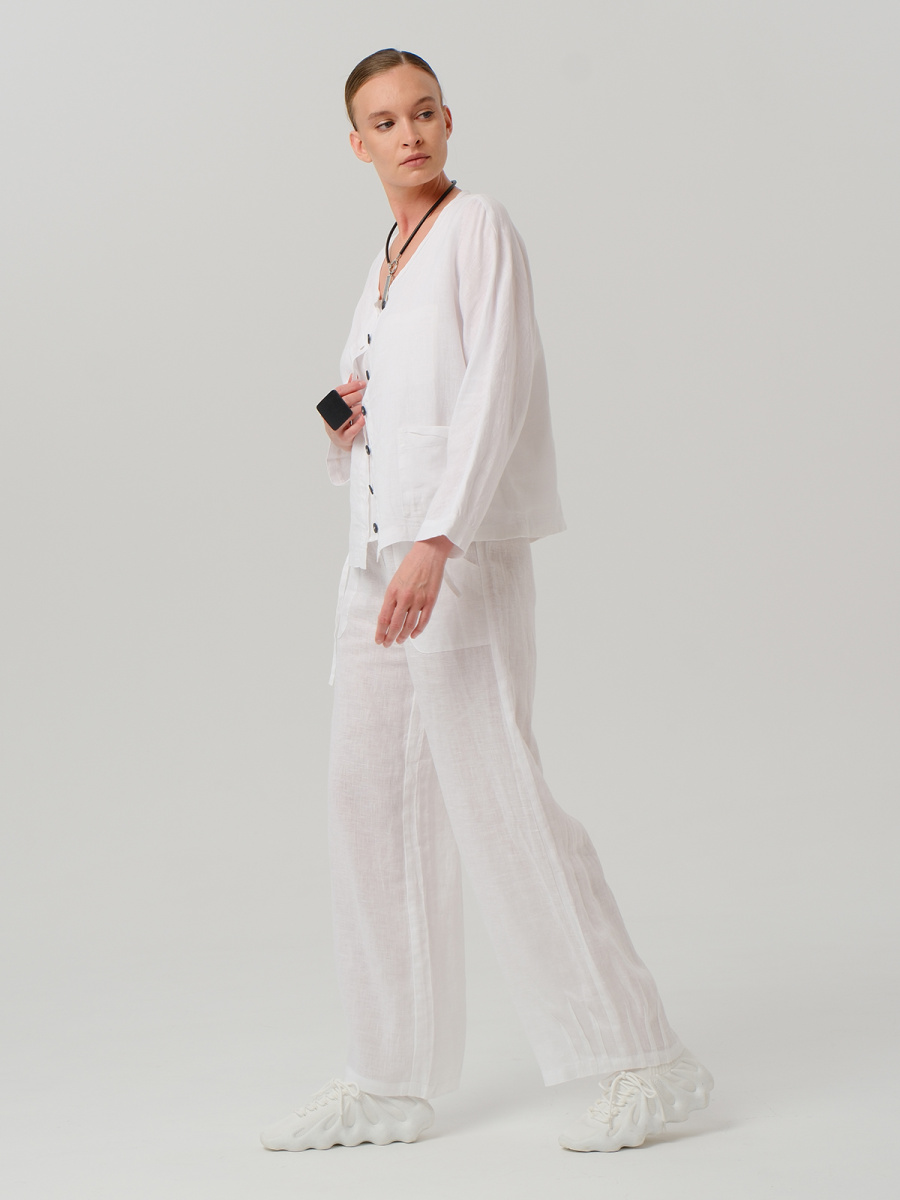 жакет 372 белый, брюки 20025 (8)