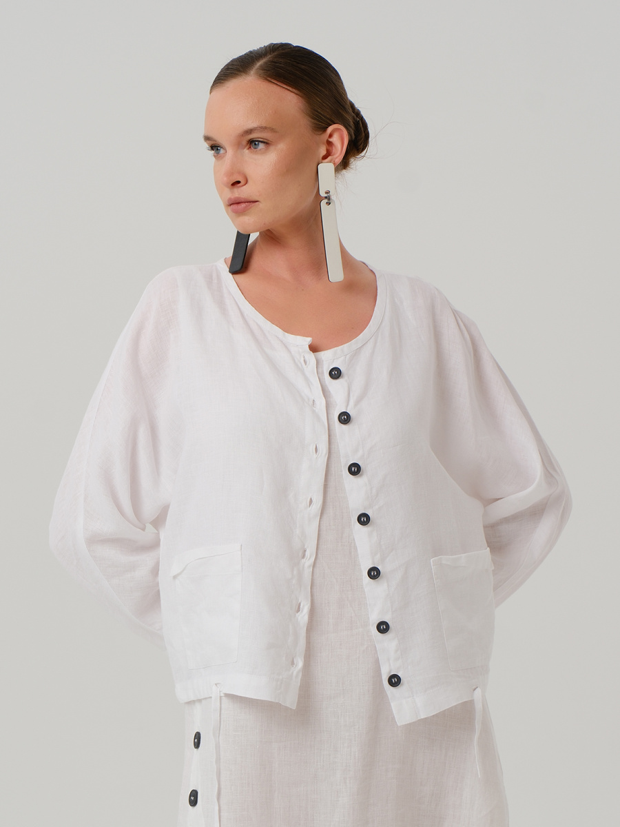 жакет 372 белый, платье 549 (2)