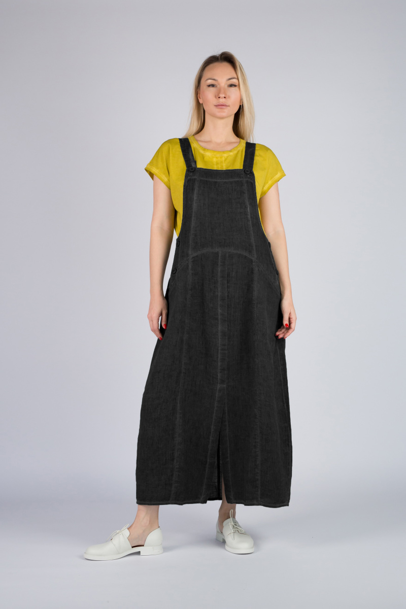 сарафан 558 лен блуза 1019 (7) серый сарафан 558 лен блуза 1019 (7) серый