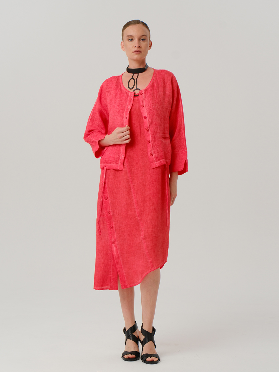 жакет 3072, платье 5049 красн (1)