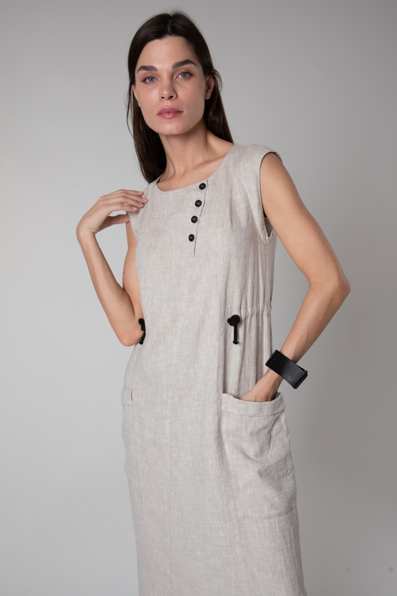 платье 5059 лен натуральное  (8)