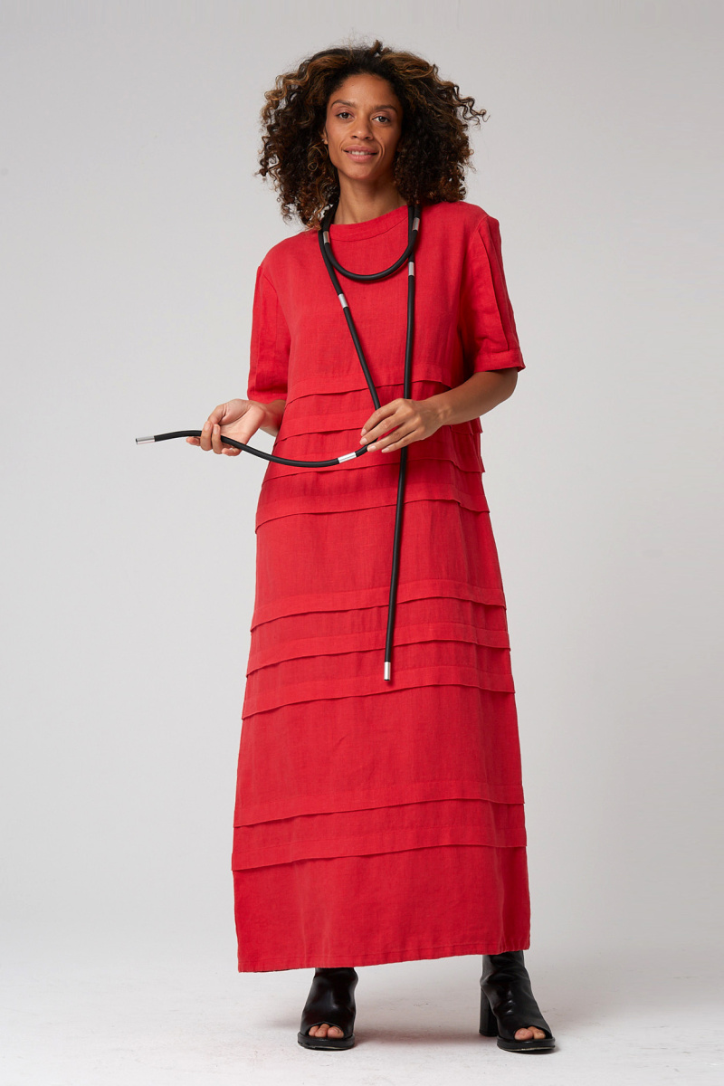 платье 5071 красный  (2)