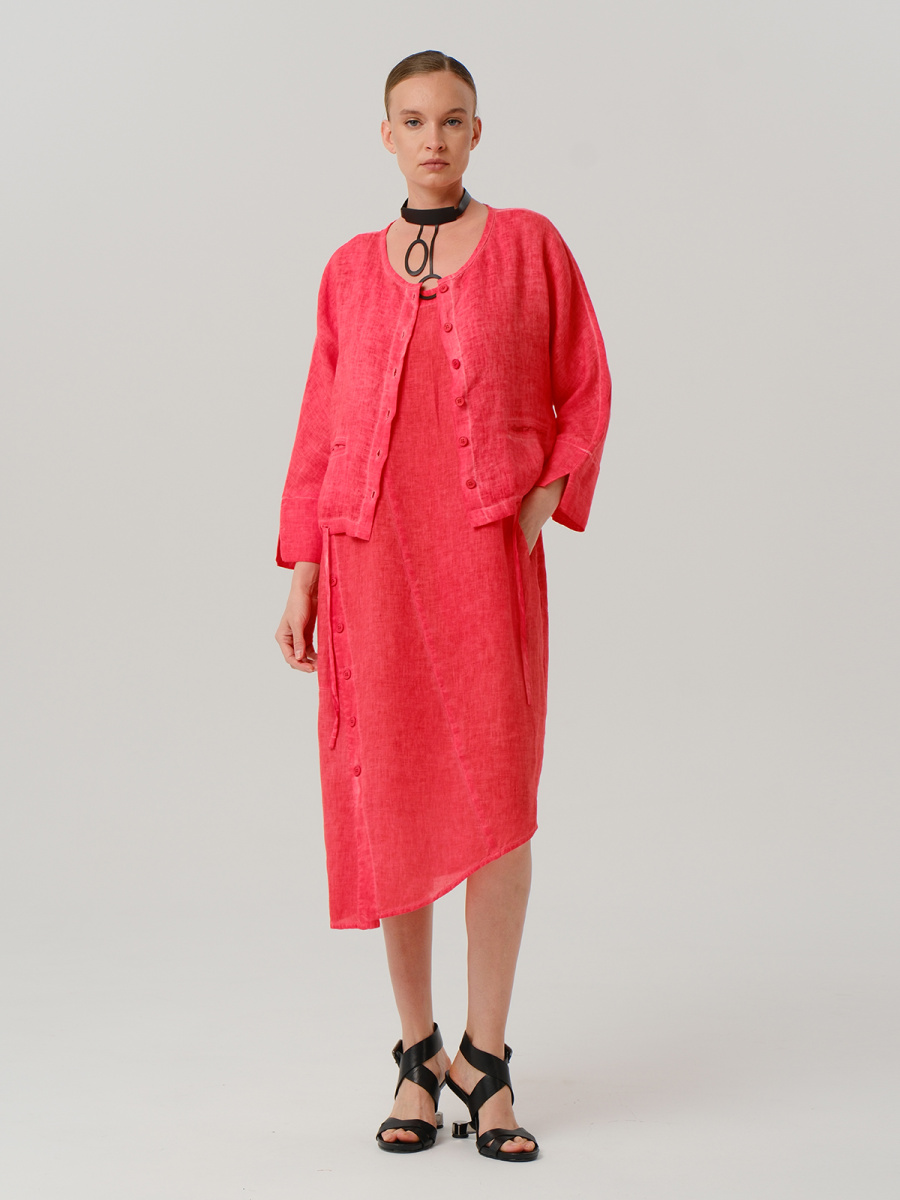 жакет 3072, платье 5049 красный (5)