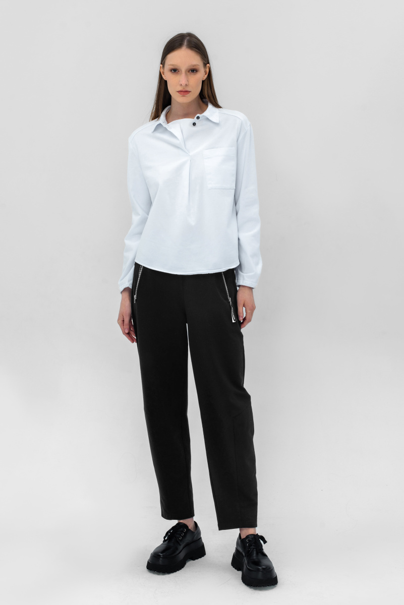 блуза 1073 белый, брюки 20022  (3)