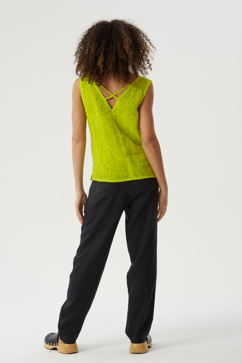 блуза 1048св.зеленый лен (6)