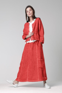 Жакет 372 юбка 620 лен  (2)