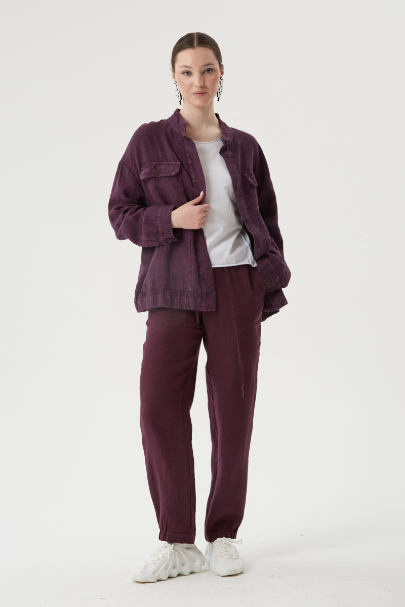 жакет 3061, брюки 222 лиловый (2)