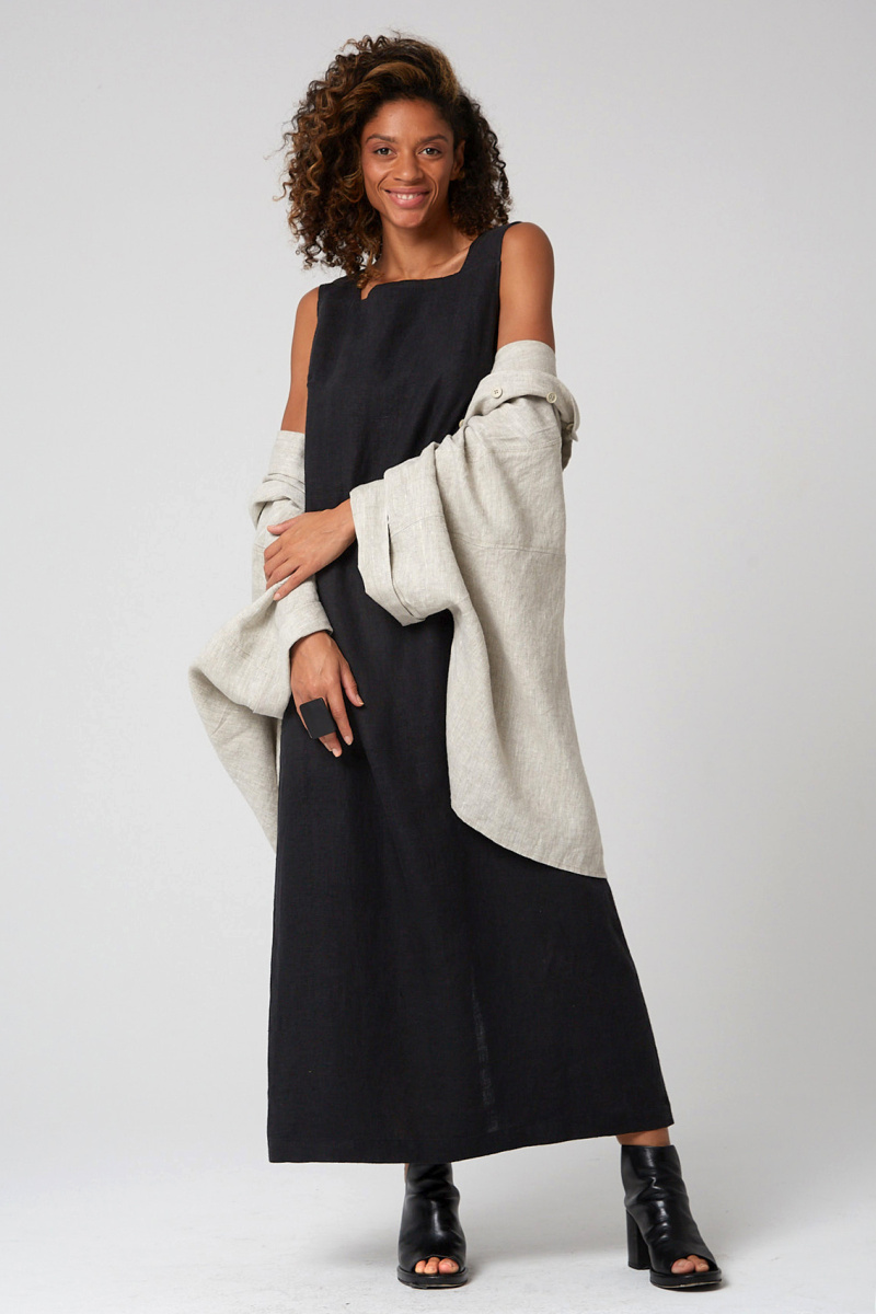 платье 5070 лен черный (8)