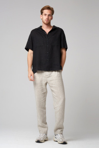 брюки 224 натуральный, рубашка 131 черный (1)