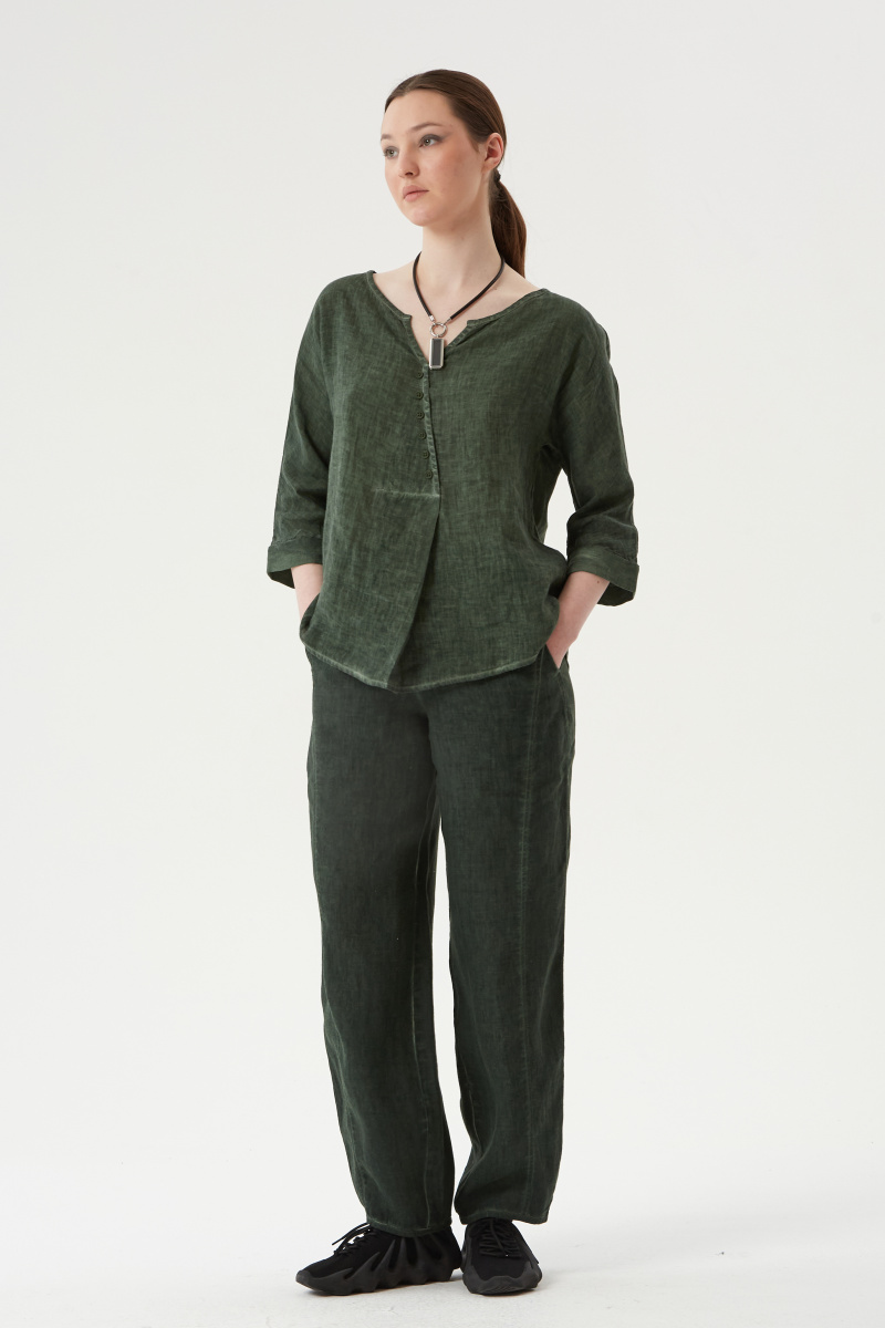 блуза 111 зеленый, брюки 206 (1)