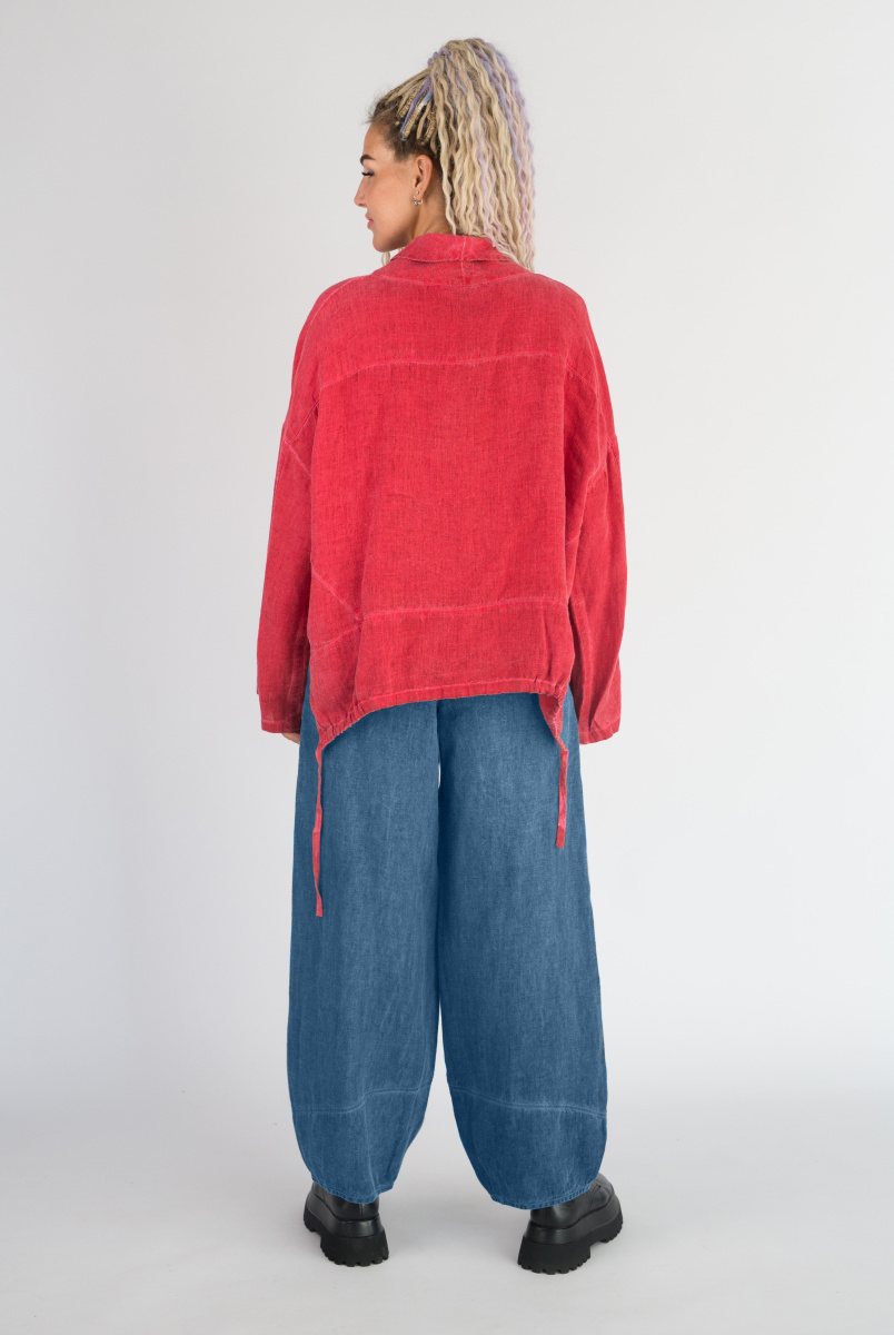 брюки 18441 синий (2)