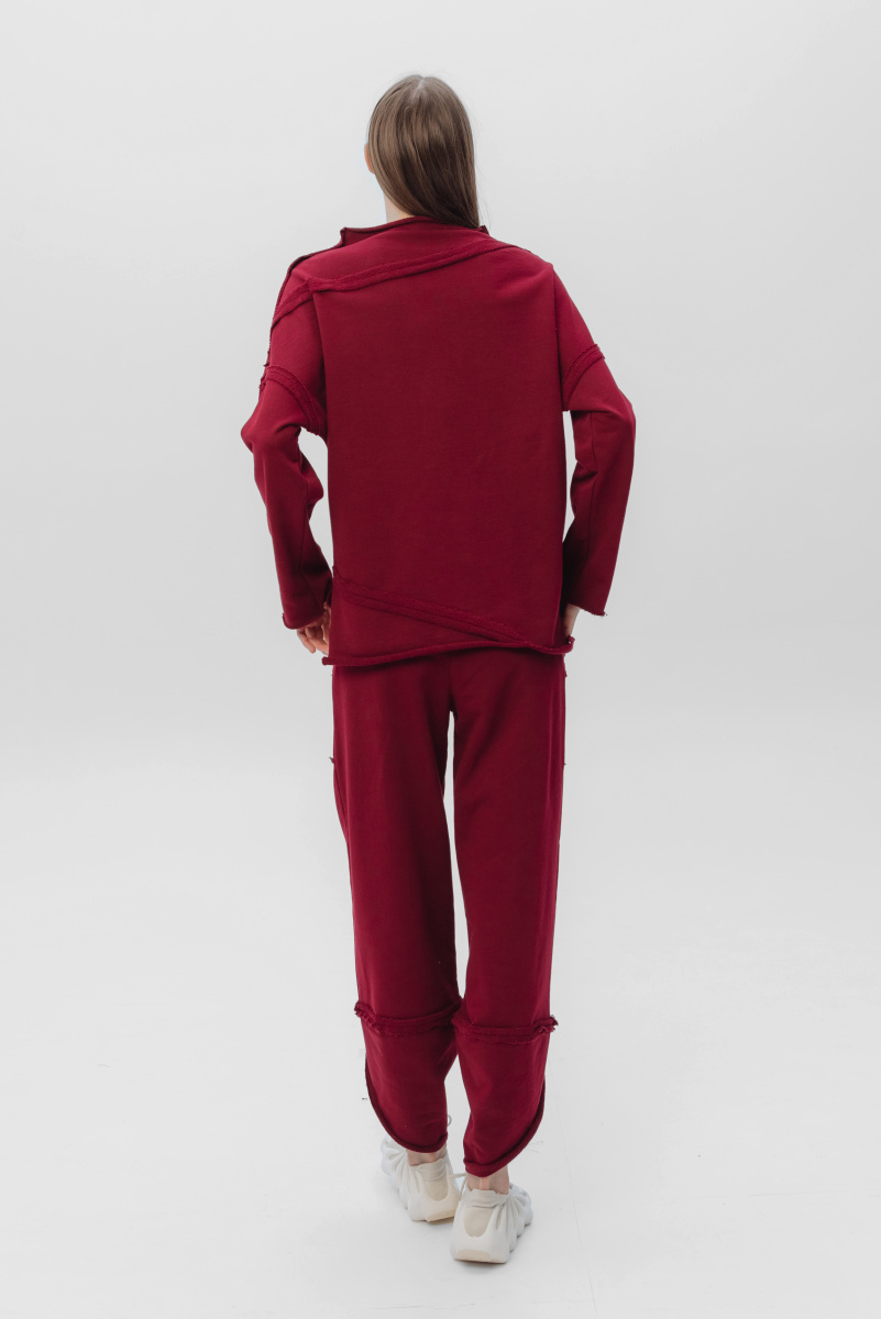 туника 1072 , брюки 20024 бордовый  (6)