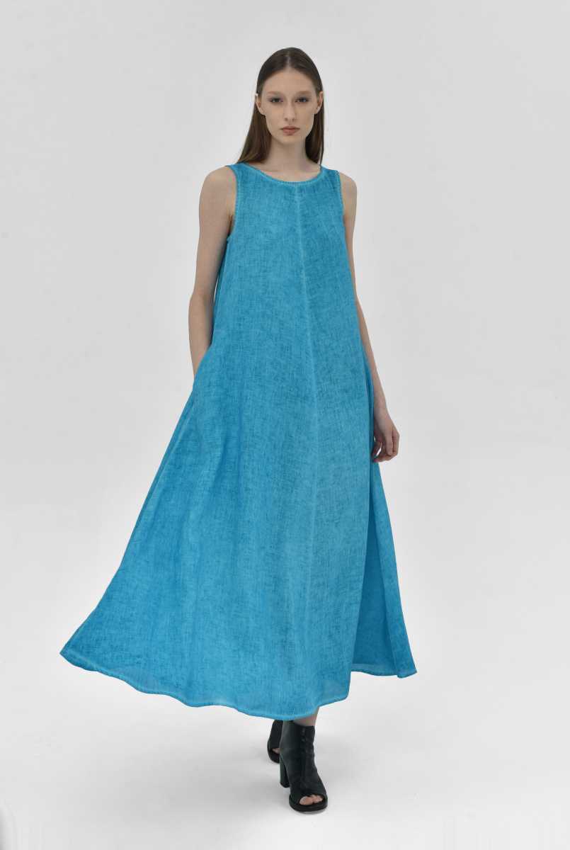 Платье 544 бирюза  (3)