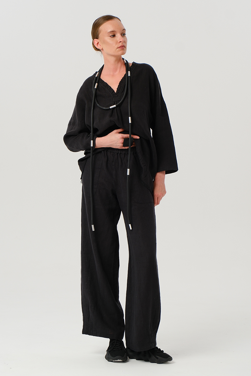 блуза 1832, брюки 20025 черный (4)