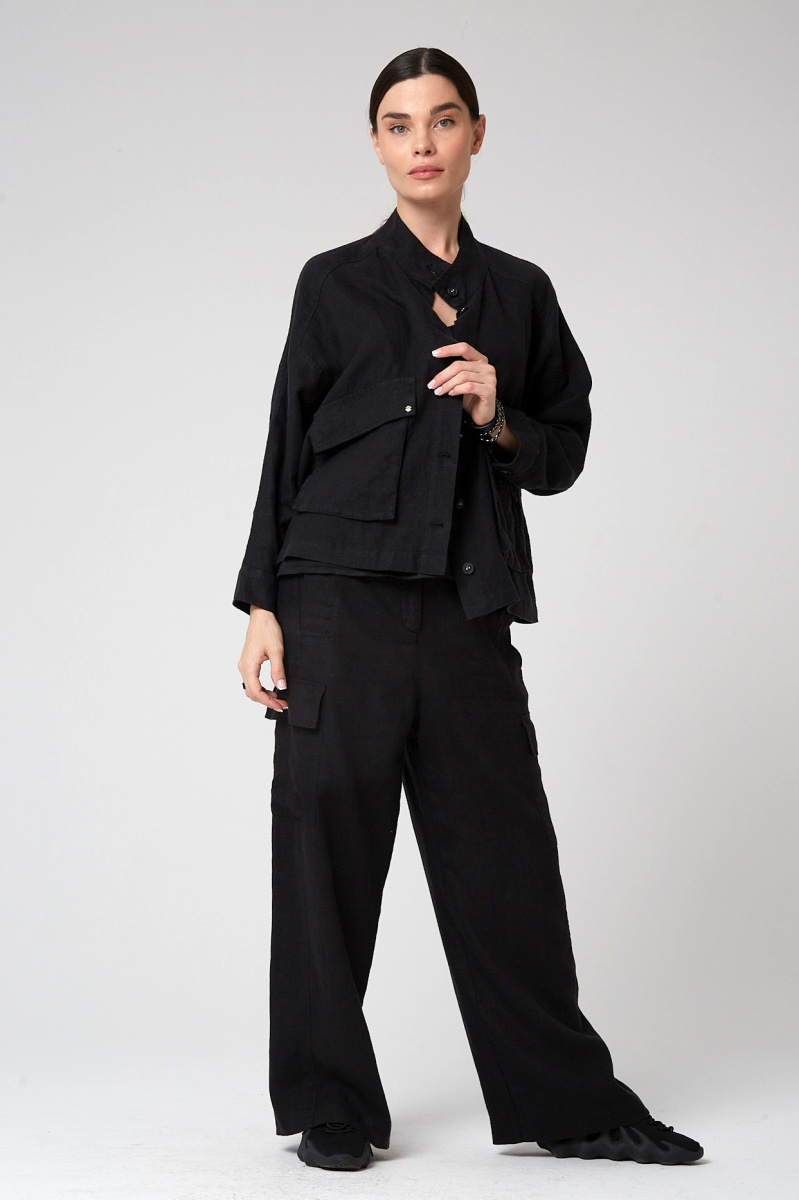 жакет  3053 черный брюки 20030 (1)