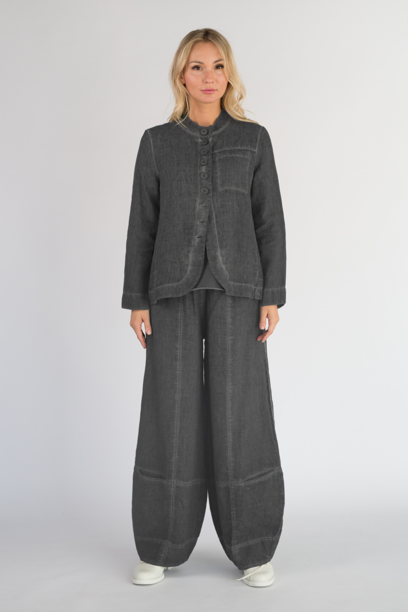 жакет 319 лен пк т.серый (2)