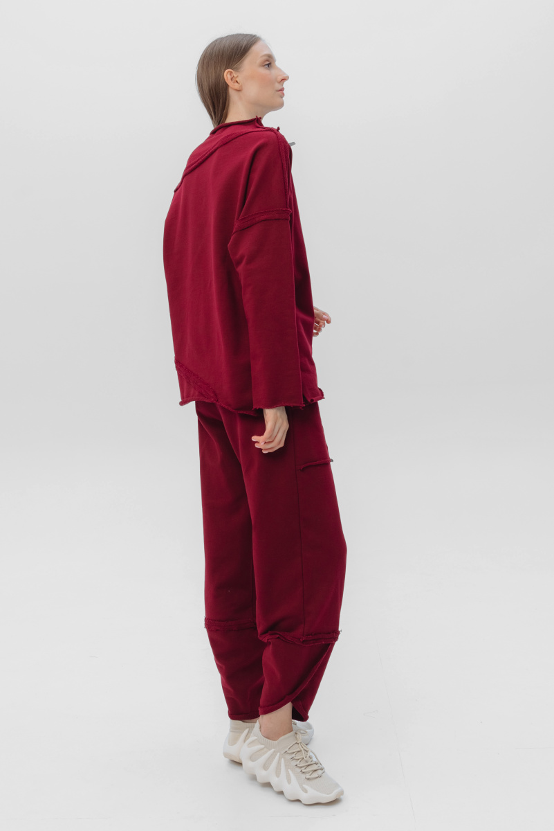 туника 1072 , брюки 20024 бордовый  (5)