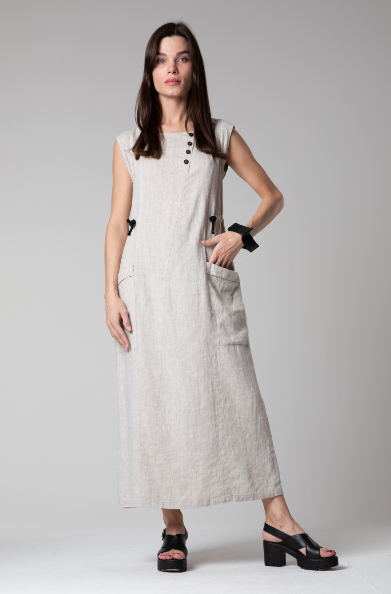 платье 5059 лен натуральное  (10)