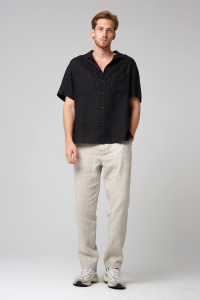 брюки 224 натуральный, рубашка 131 черный (3)