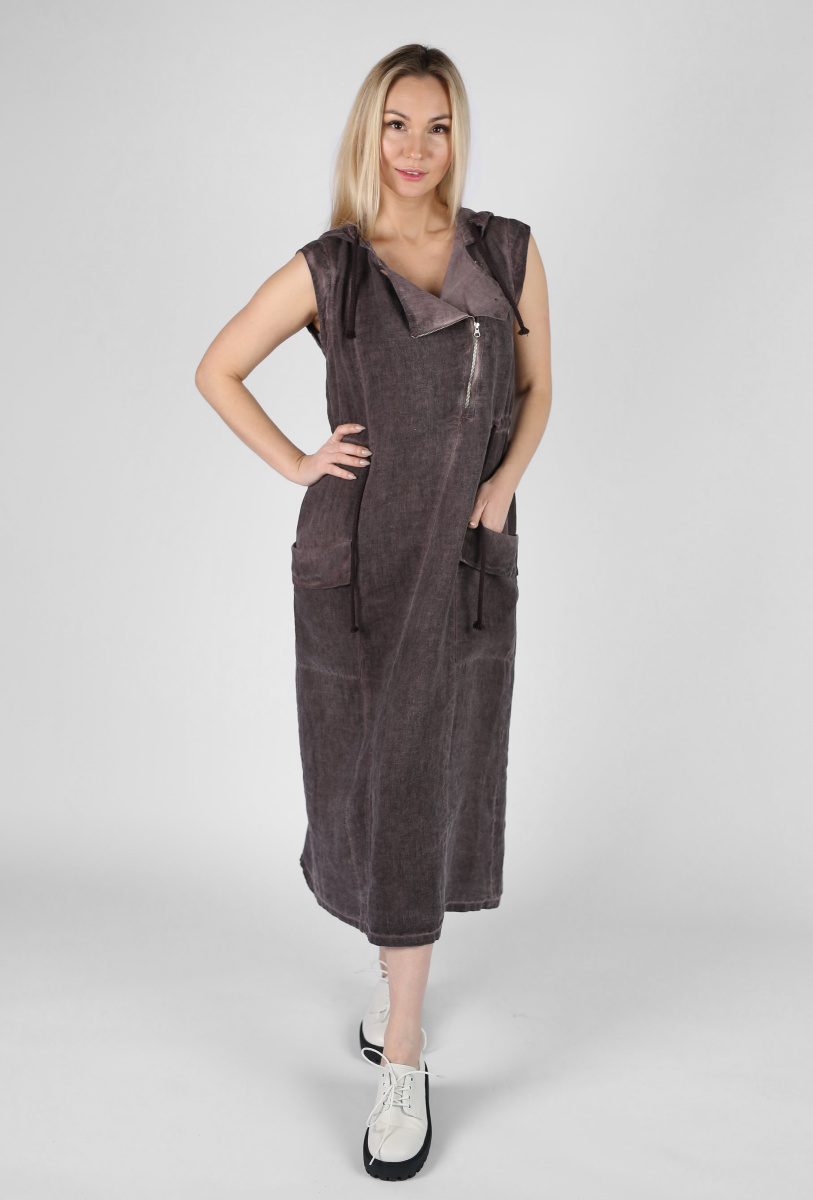 Платье 519 лен пк лилов (1)