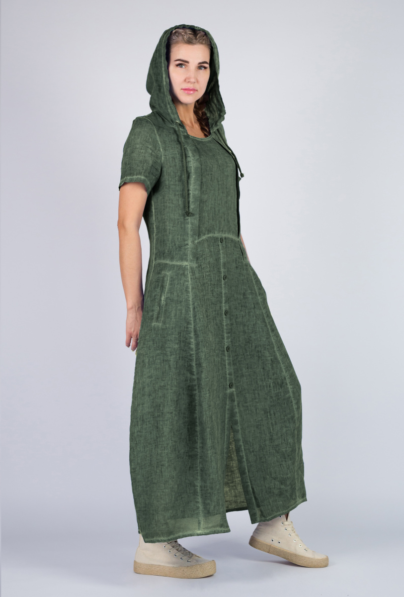 платье 516 лен пк (4) зеленый платье 516 лен пк (4) зеленый