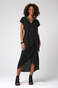 платье 5076 лен черный (1)