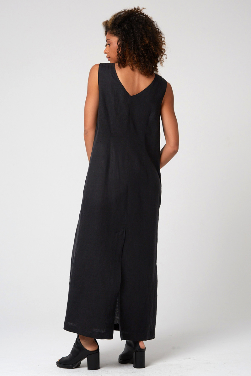 платье 5070 лен черный (6)