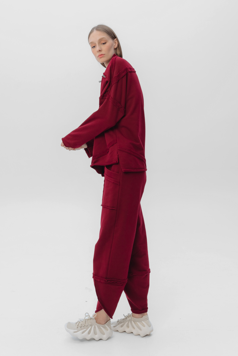 туника 1072 , брюки 20024 бордовый  (4)