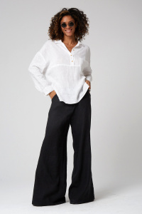 блуза 124  белый брюки 20028 черный (1)