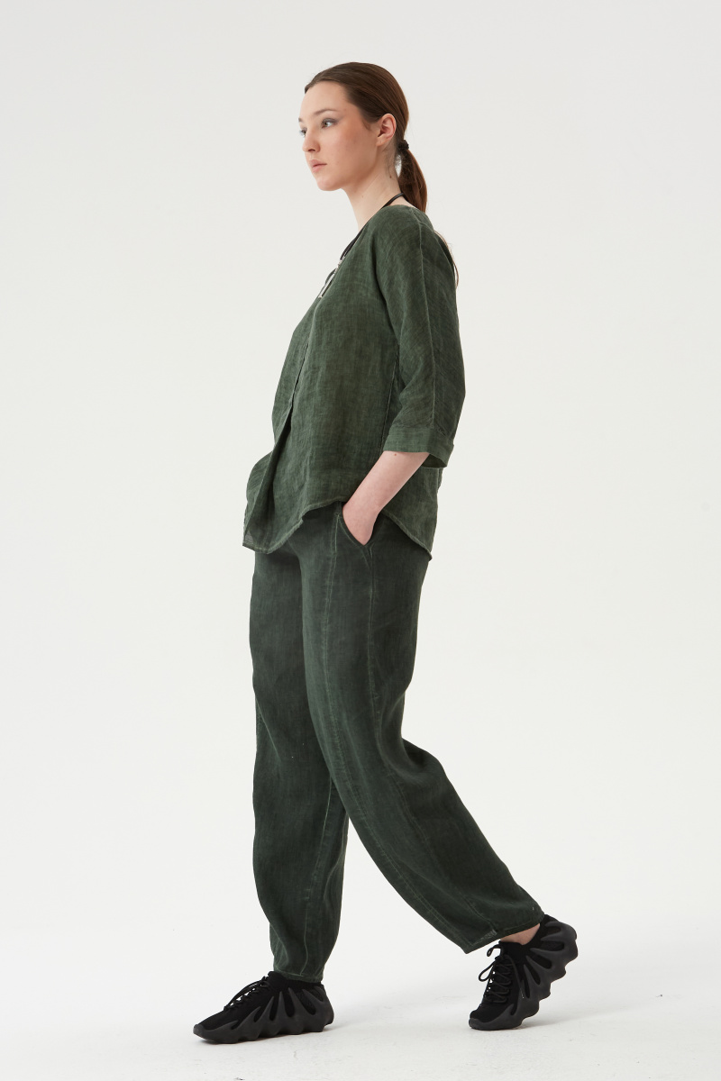 блуза 111 зеленый, брюки 206 (3)