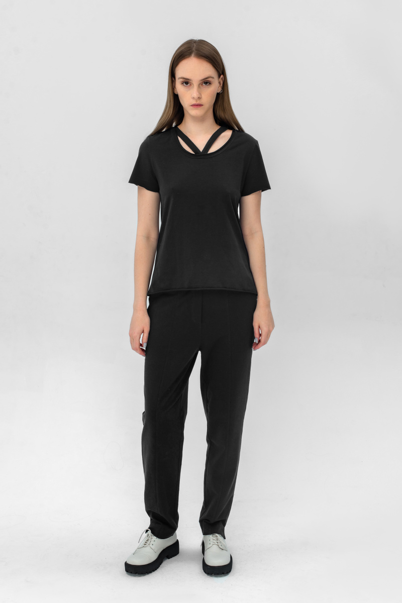 брюки 20020 черный блуза 1059 черный  (2)