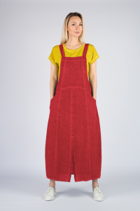 сарафан 558 лен красный