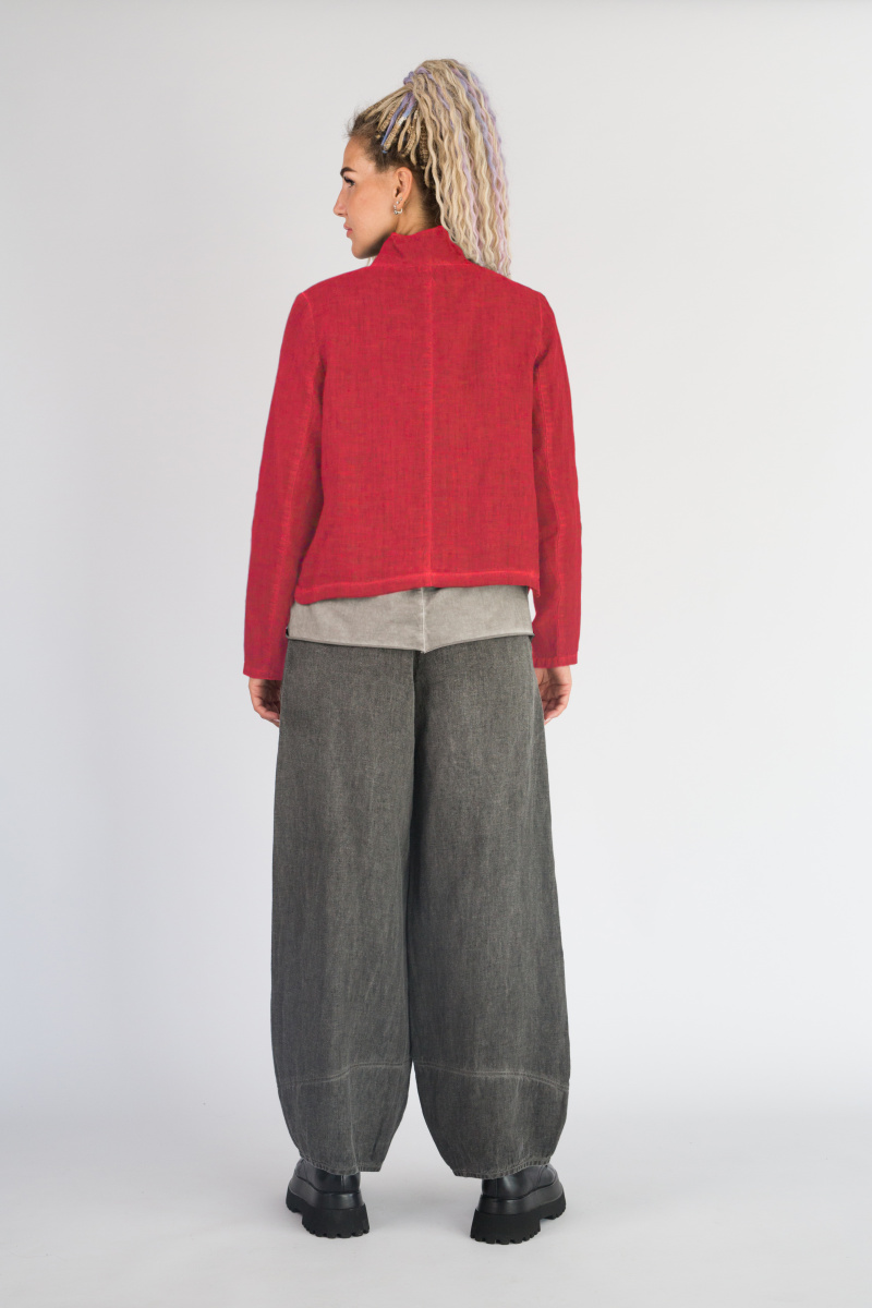 Жакет 301 лен пк красный (3)