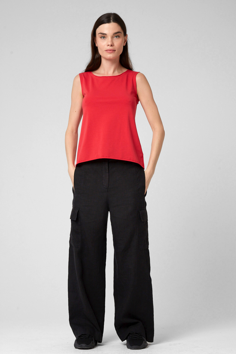 119 красный брюки 20030 черный (1)