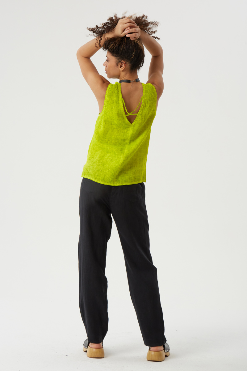 блуза 1048св.зеленый лен (7)