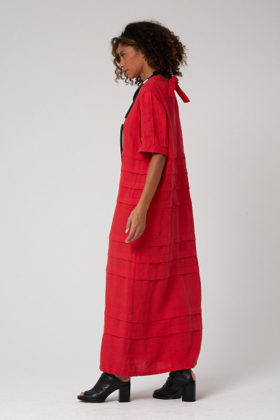 платье 5071 красный  (4)