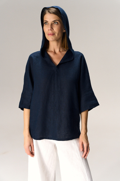 блуза 1226 синий (2)