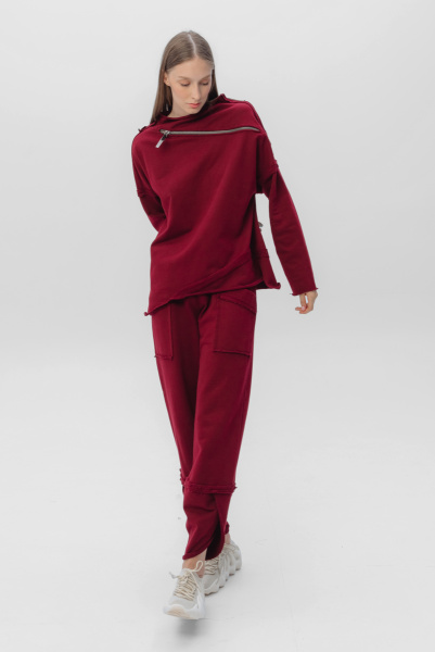 туника 1072 , брюки 20024 бордовый  (3)