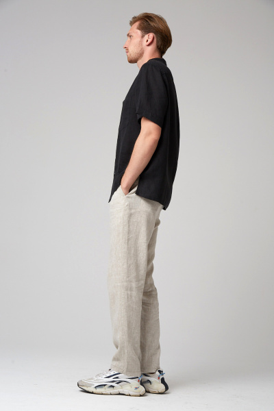 брюки 224 натуральный, рубашка 131 черный (6)