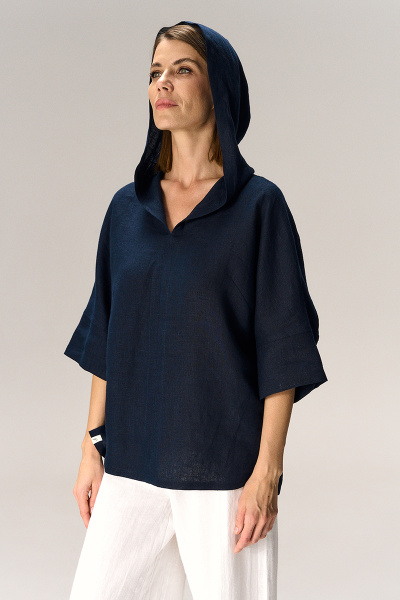 блуза 1226 синий (3)