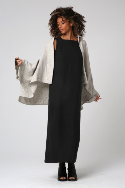 платье 5070 лен черный (4)