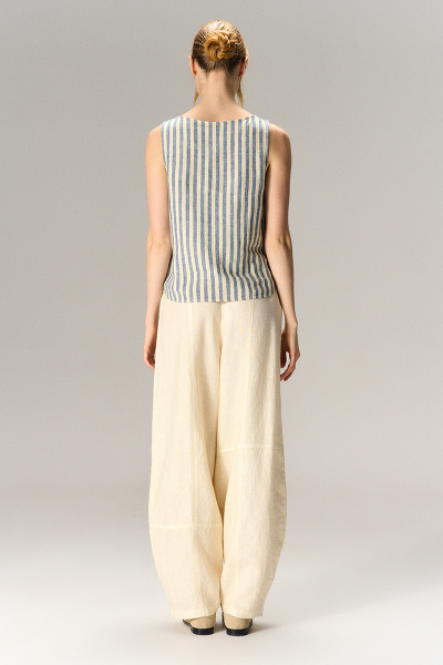 брюки 290 лен молоко (4)