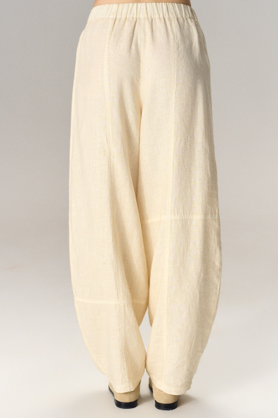 брюки 290 лен молоко (5)