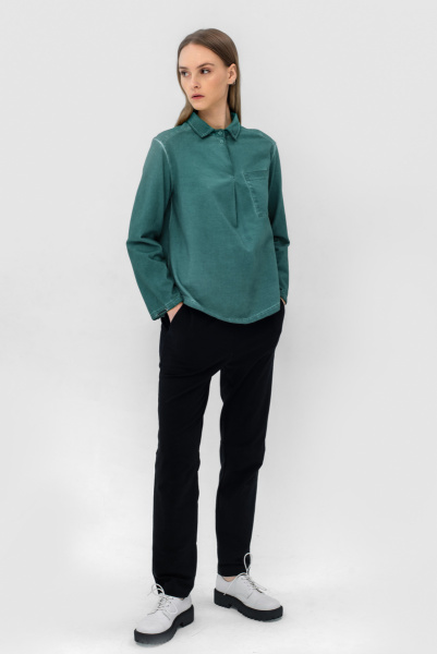 блуза 1073 зеленый (2)