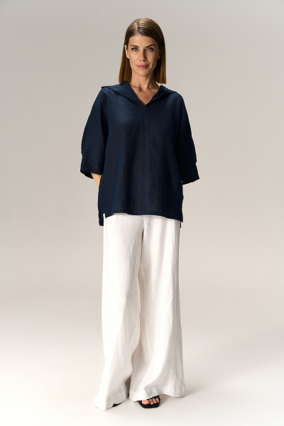 блуза 1226 синий (3.7)