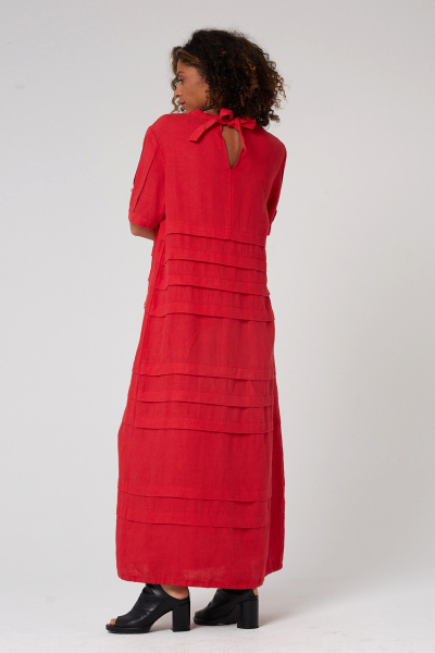 платье 5071 красный  (5)