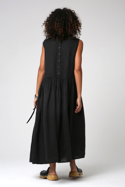 платье 5072 лен черный (3)