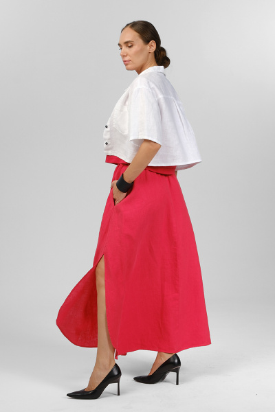 юбка 632 красный, жакет 3077 (3)