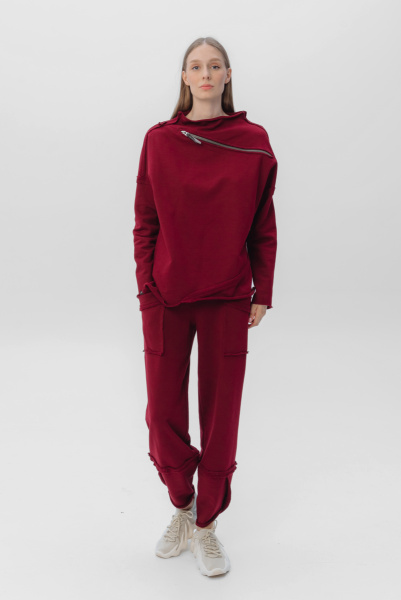 туника 1072 , брюки 20024 бордовый  (1)